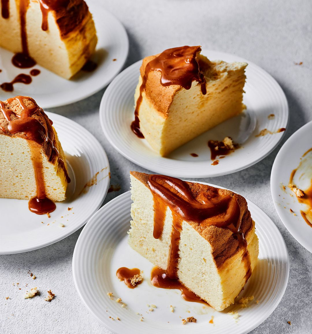 Japanese cheesecake with miso caramel