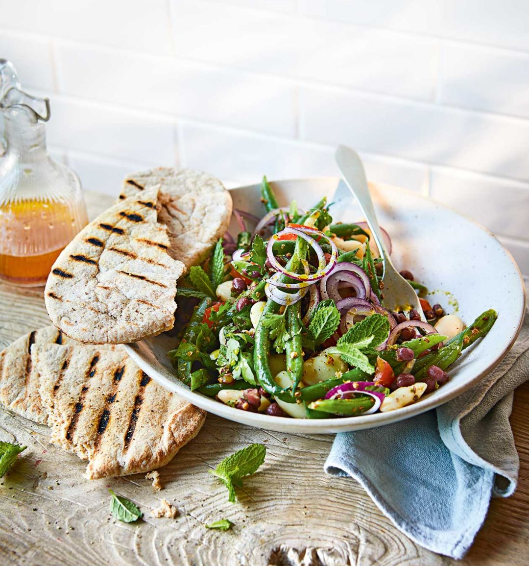 Three bean salad with spices