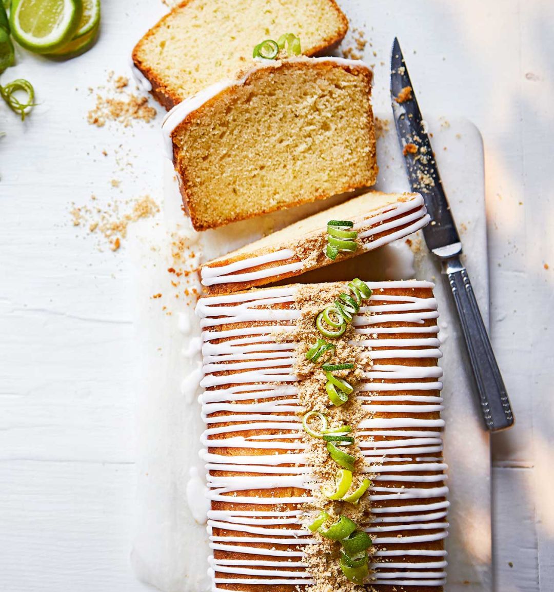 Key lime loaf cake 
