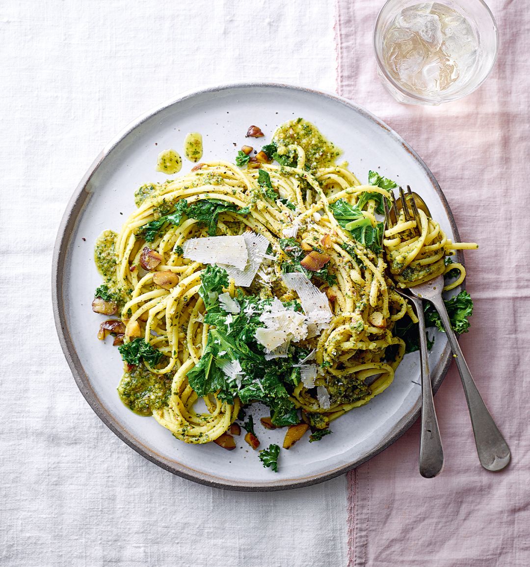 Chestnut pesto pasta