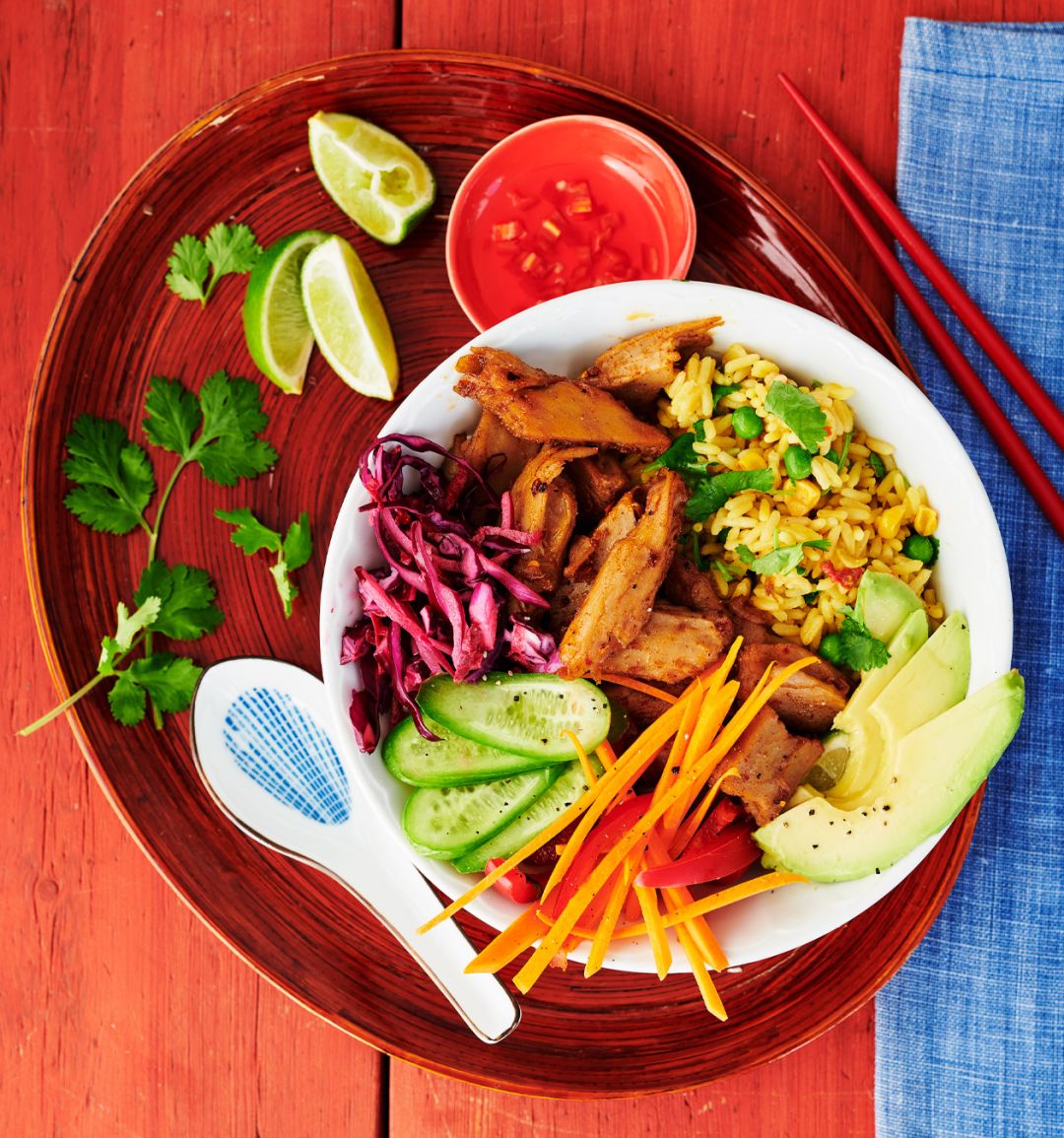 Sponsored: Cajun spiced poke bowl with winter coleslaw from The Vegetarian Butcher