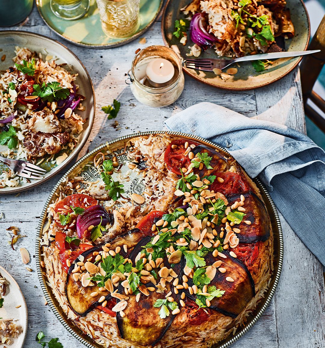 Maqluba (upside down rice cake)