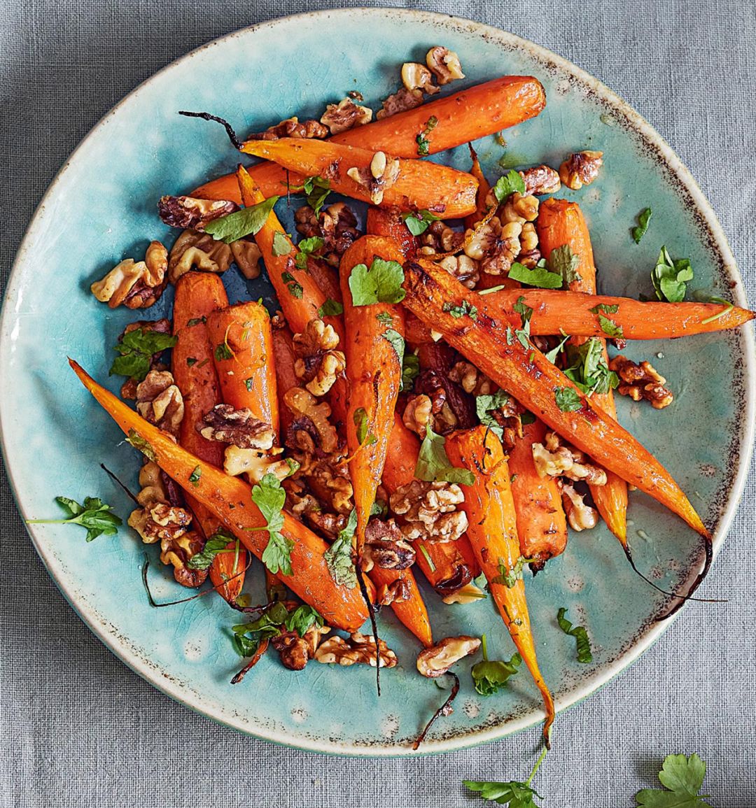 Sponsored: Maple-roasted carrots with California Walnuts 