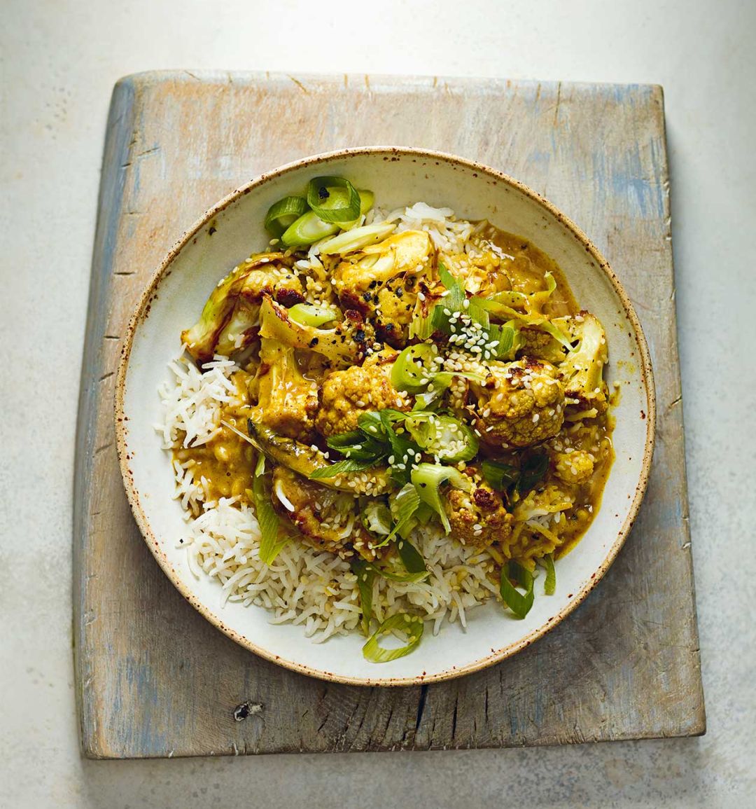 Cauliflower katsu curry