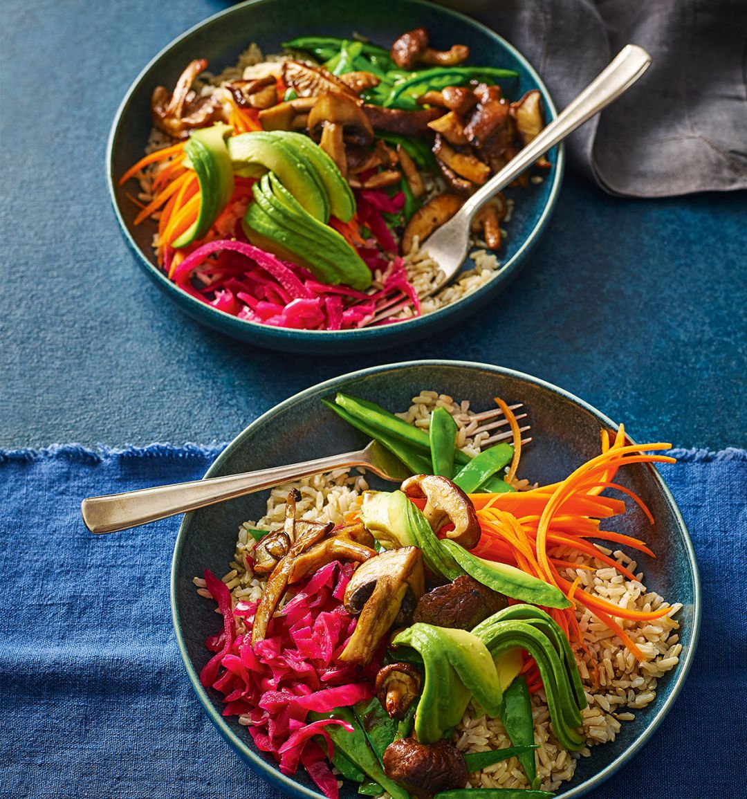 Gingered mushroom super bowl