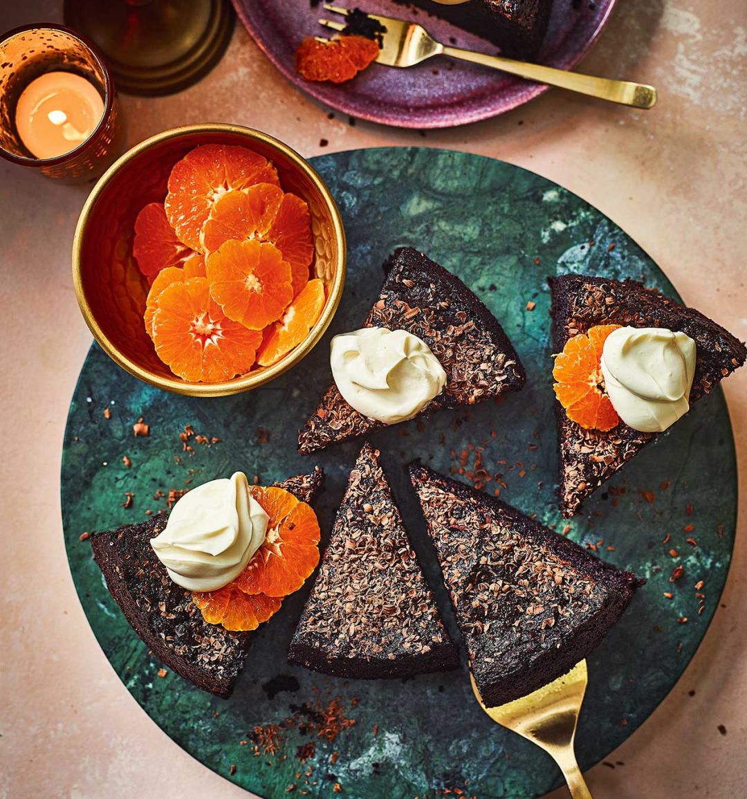 Chocolate olive oil cake