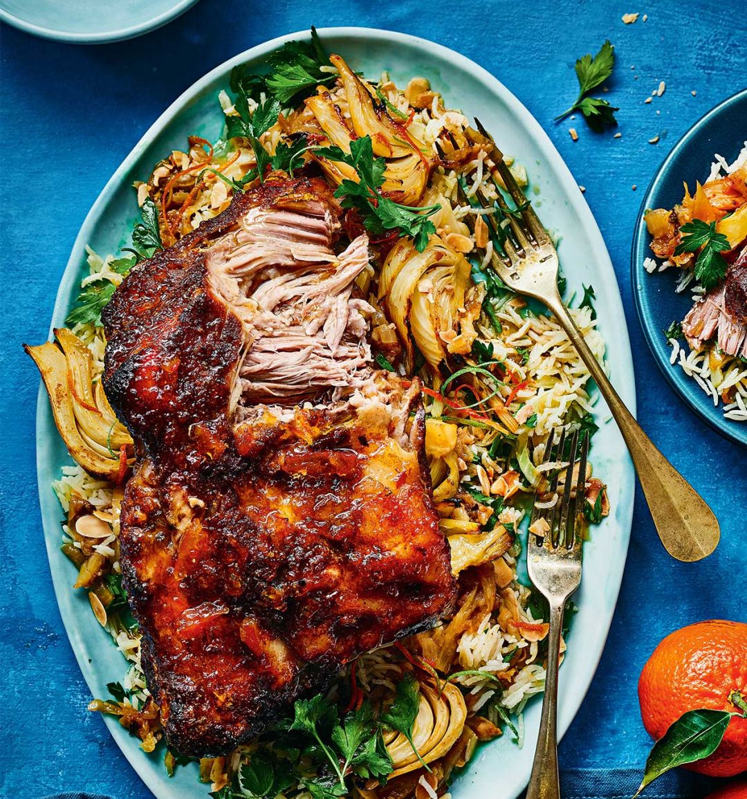 Slow-cooked citrus pork