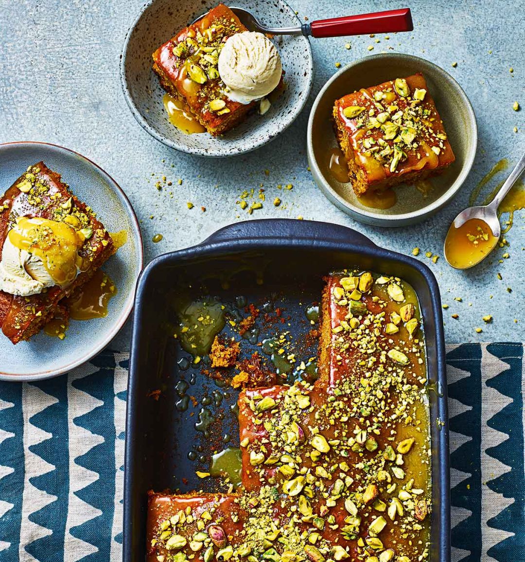 Sticky jaggery pudding