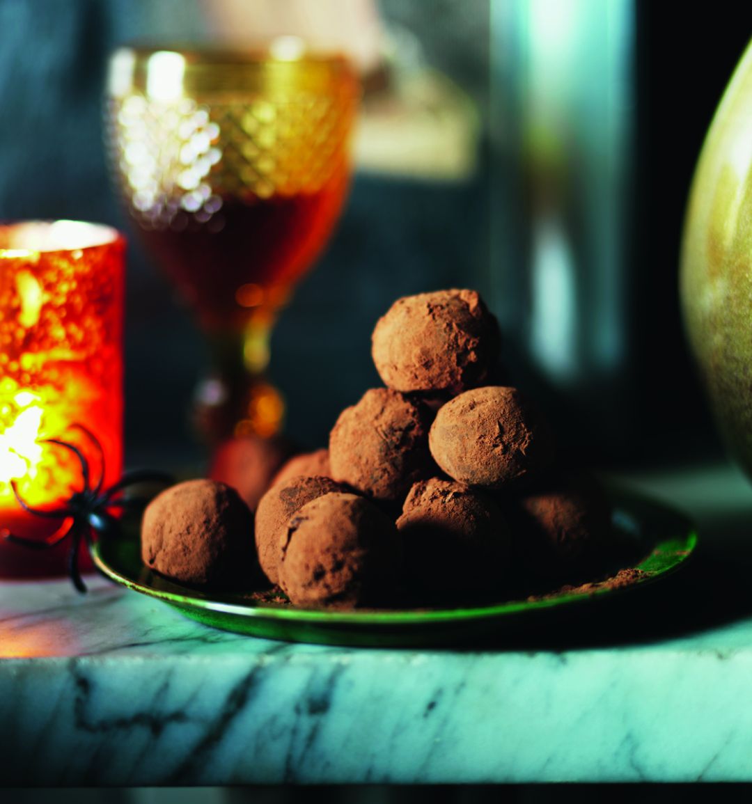 Chilli, ginger and chocolate truffles
