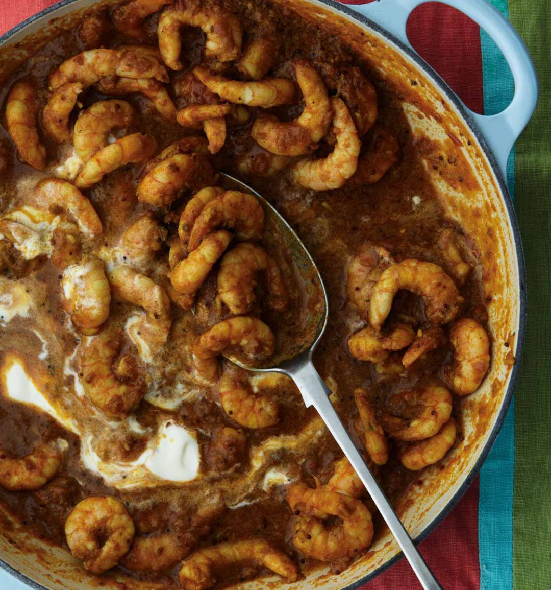 Tangy quick prawn curry