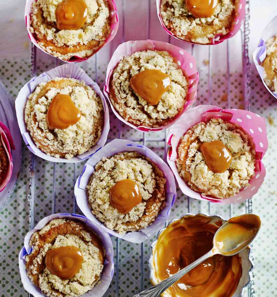 Banana and caramel muffins