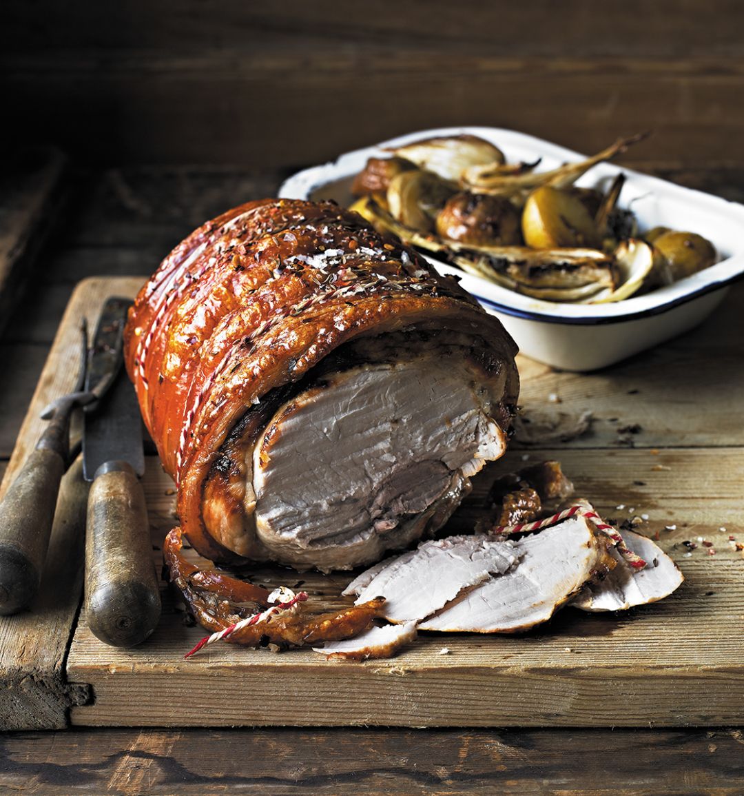 Chilli and fennel roast pork