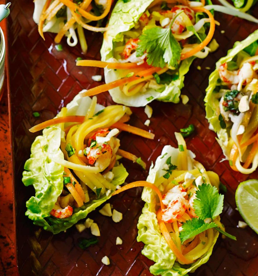Asian crayfish lettuce cups