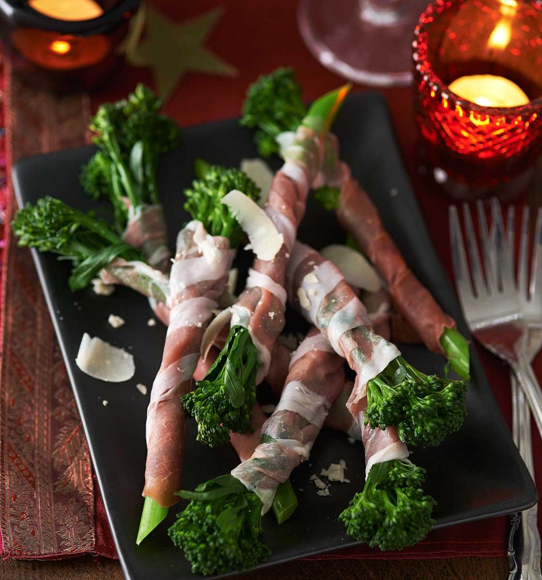 Tenderstem® broccoli wrapped in Parma ham