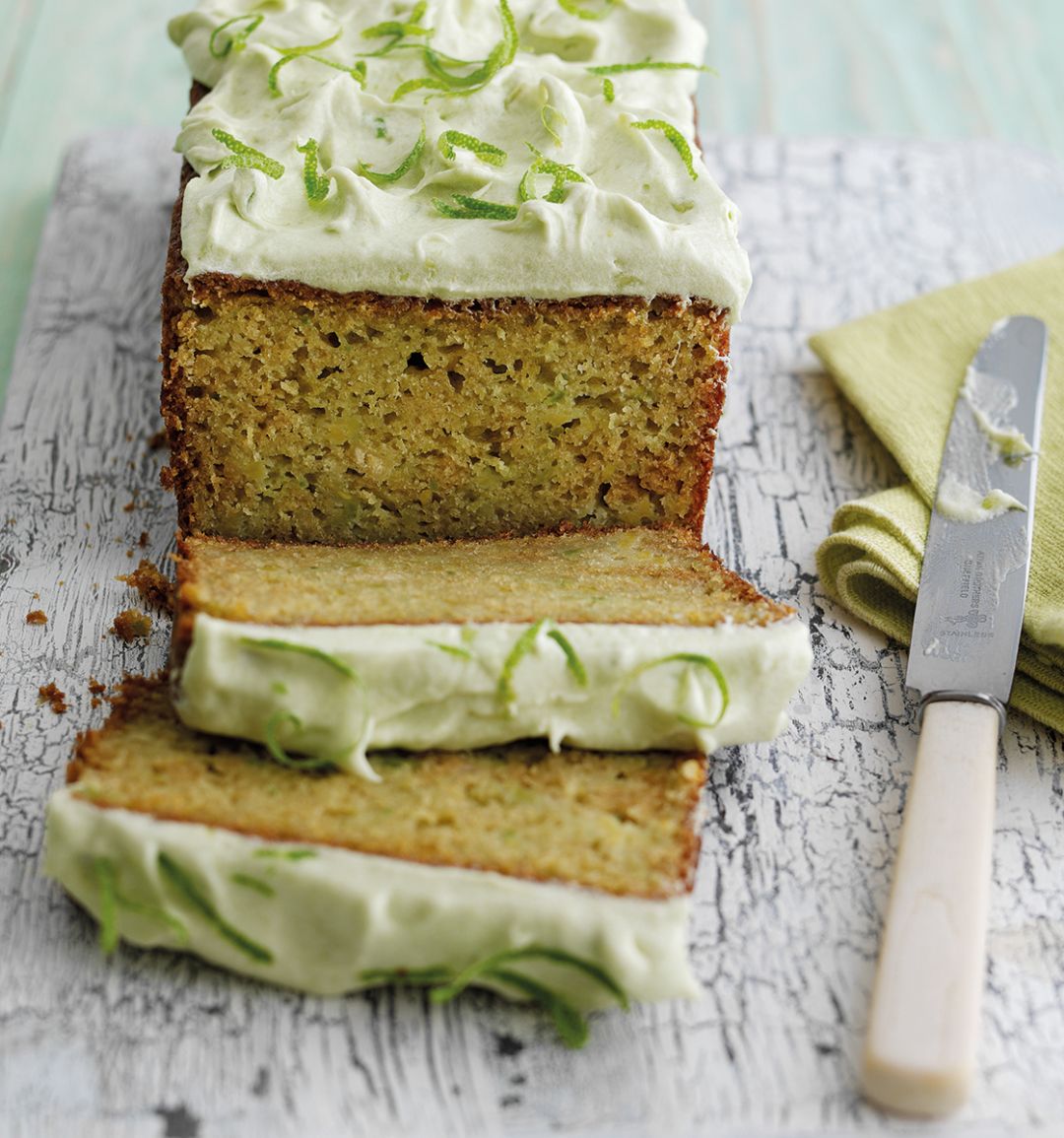 Zesty avocado and lime cake