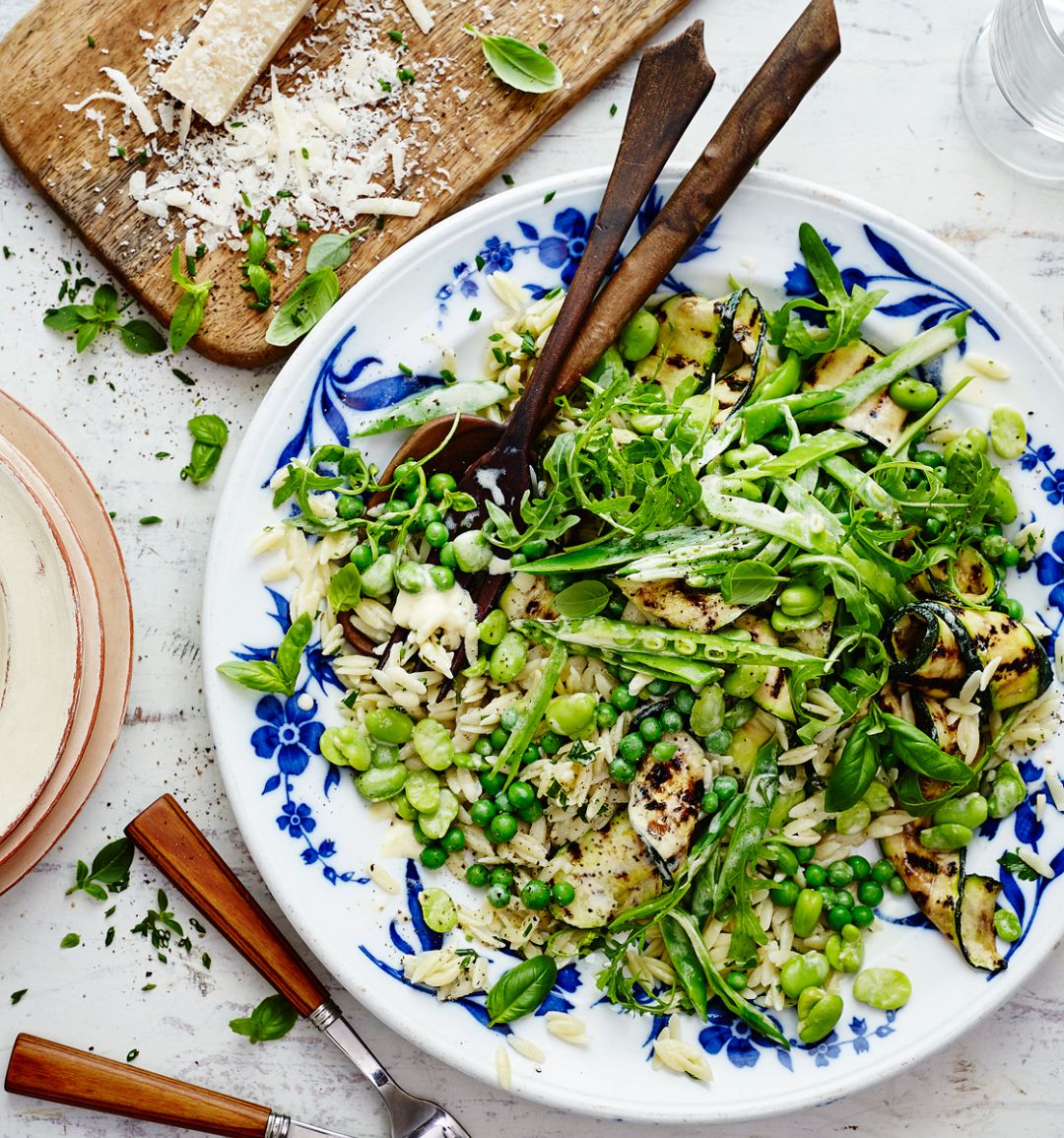 Summer herb pasta salad