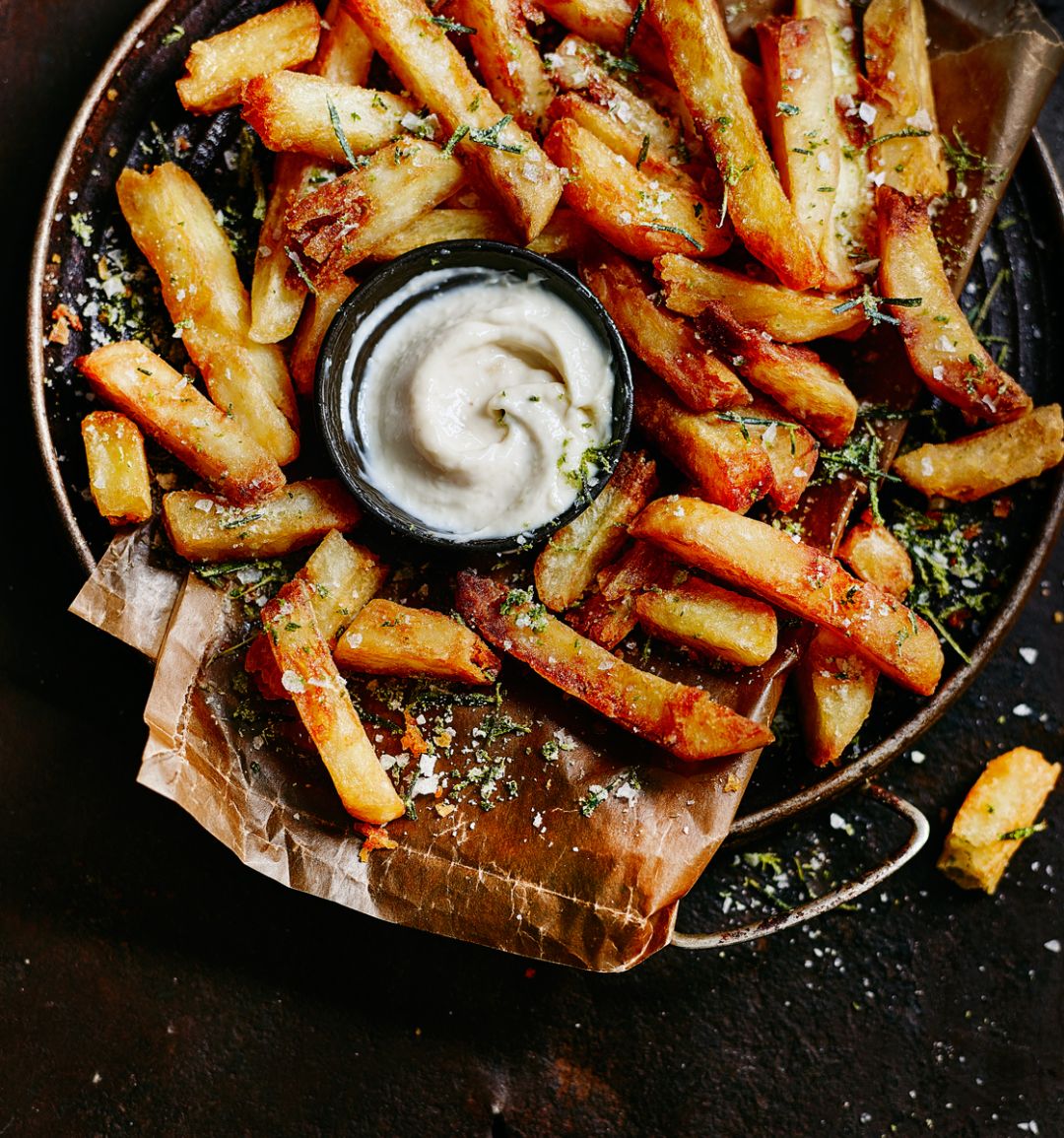 Chunky double-cooked chips