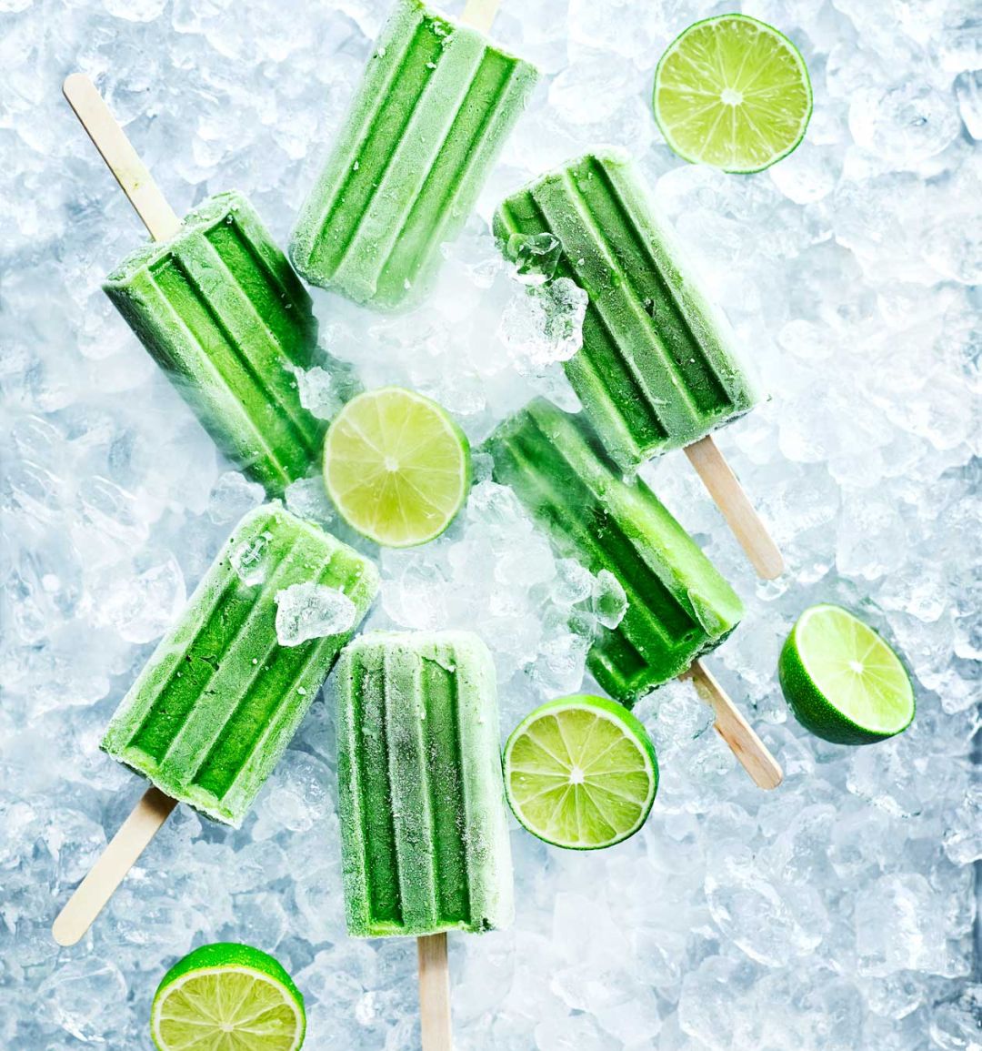 Green smoothie lollies