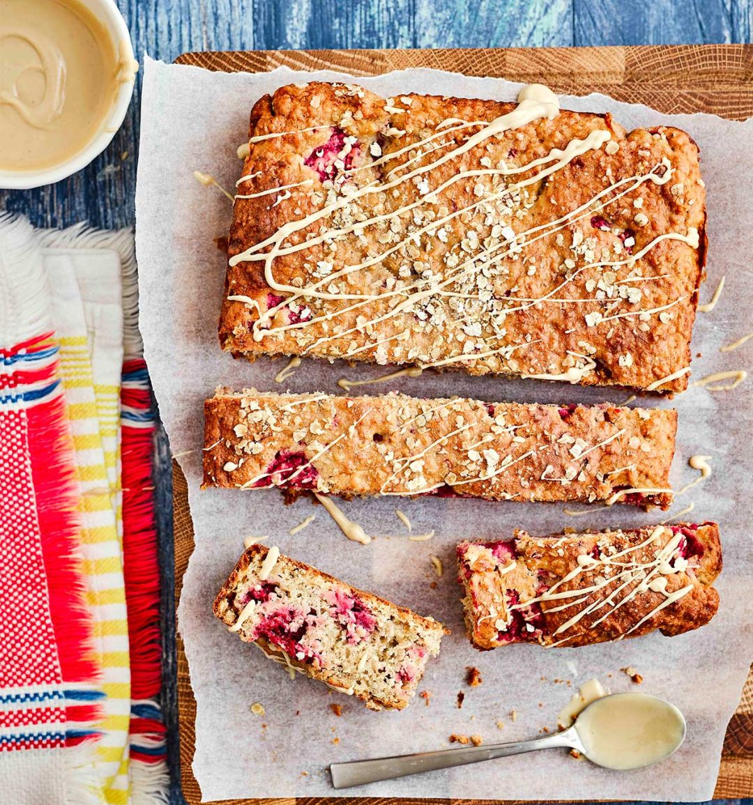 Raspberry peanut butter breakfast bars