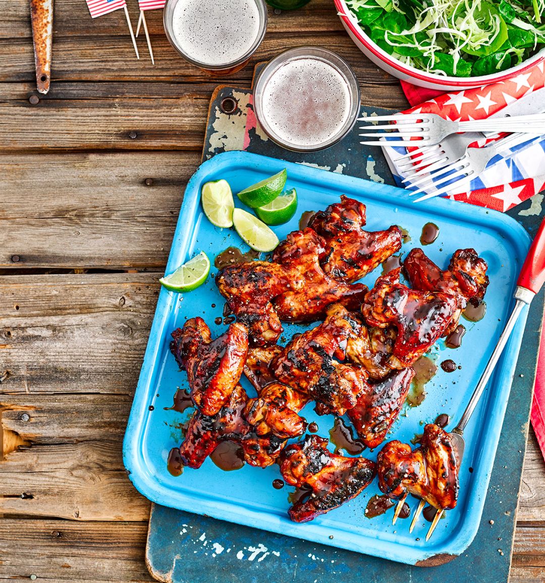 Coal-roasted Marmite chicken wings
