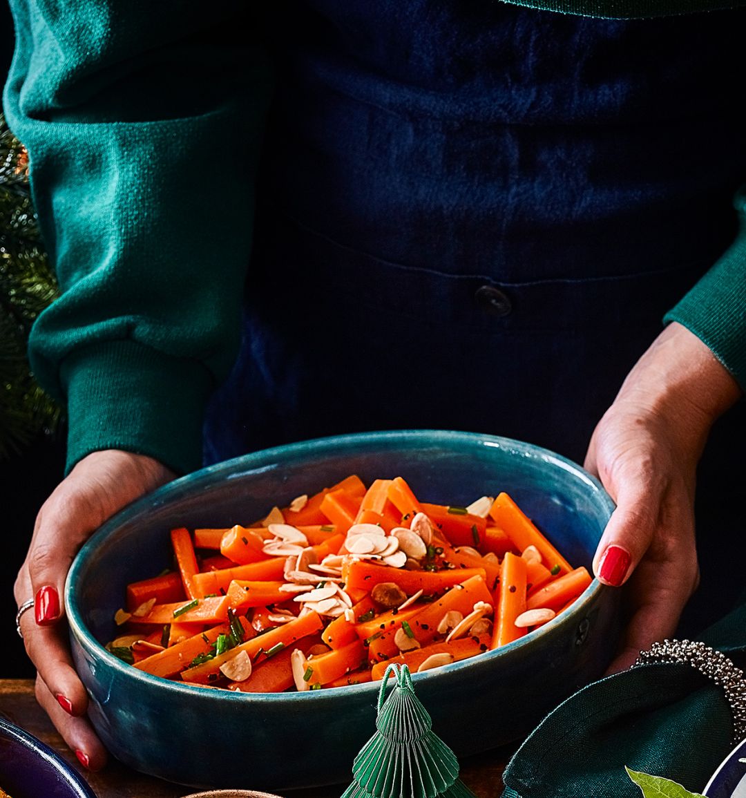 Glazed citrus-ginger carrots