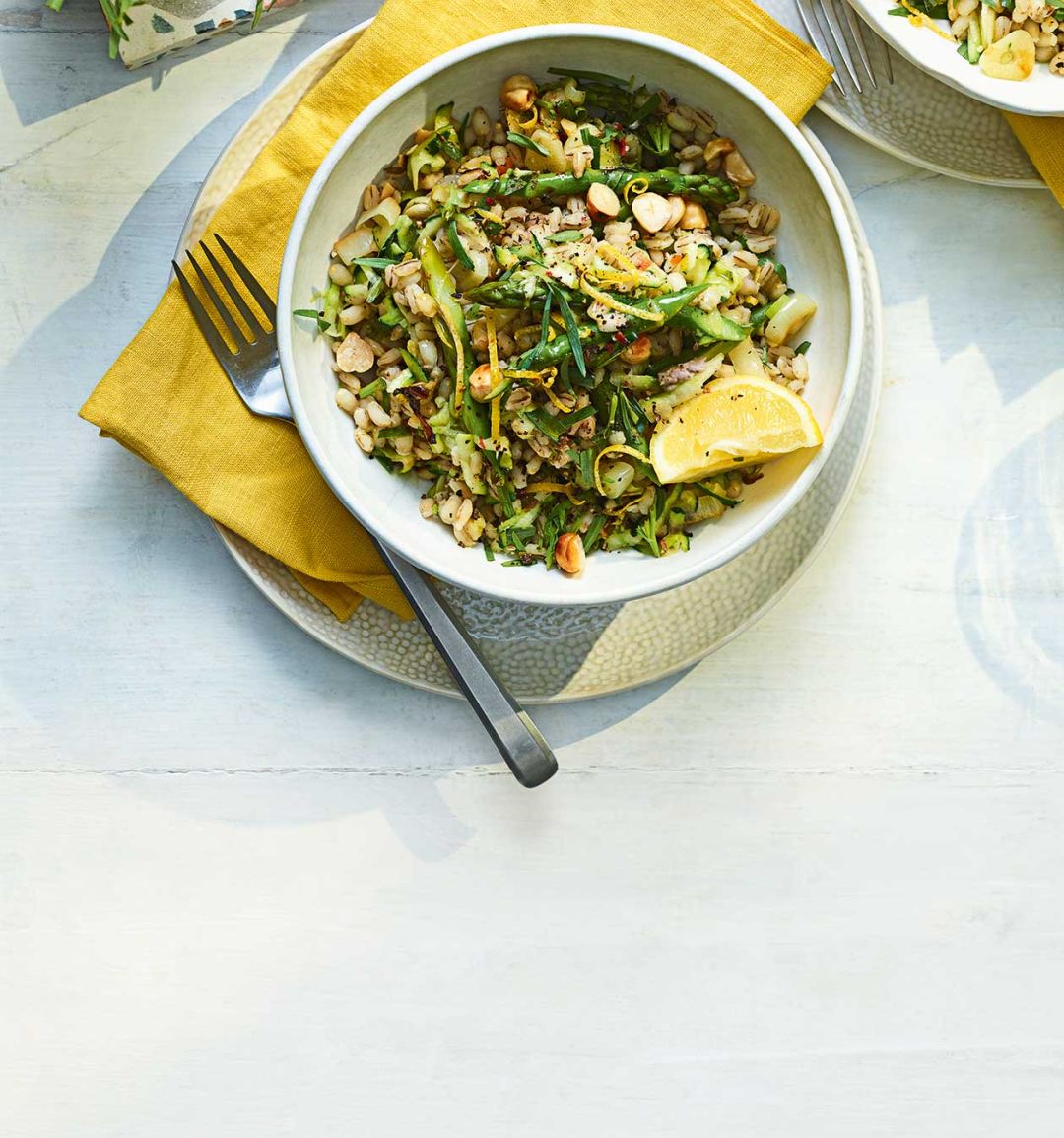 Lemony courgette 'risotto'