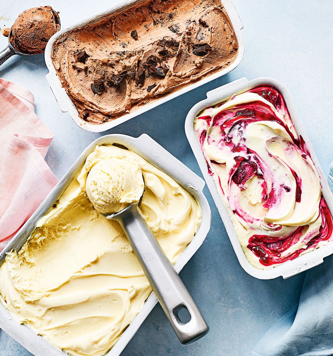 Ultimate no-churn ice cream, three ways 