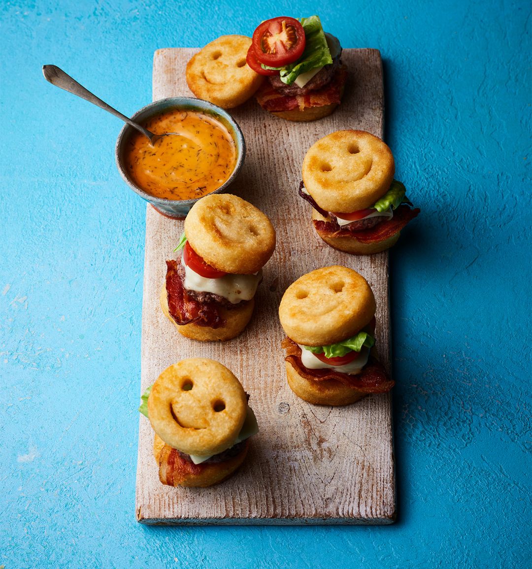 Sponsored: Potato Smile cheeseburger sliders