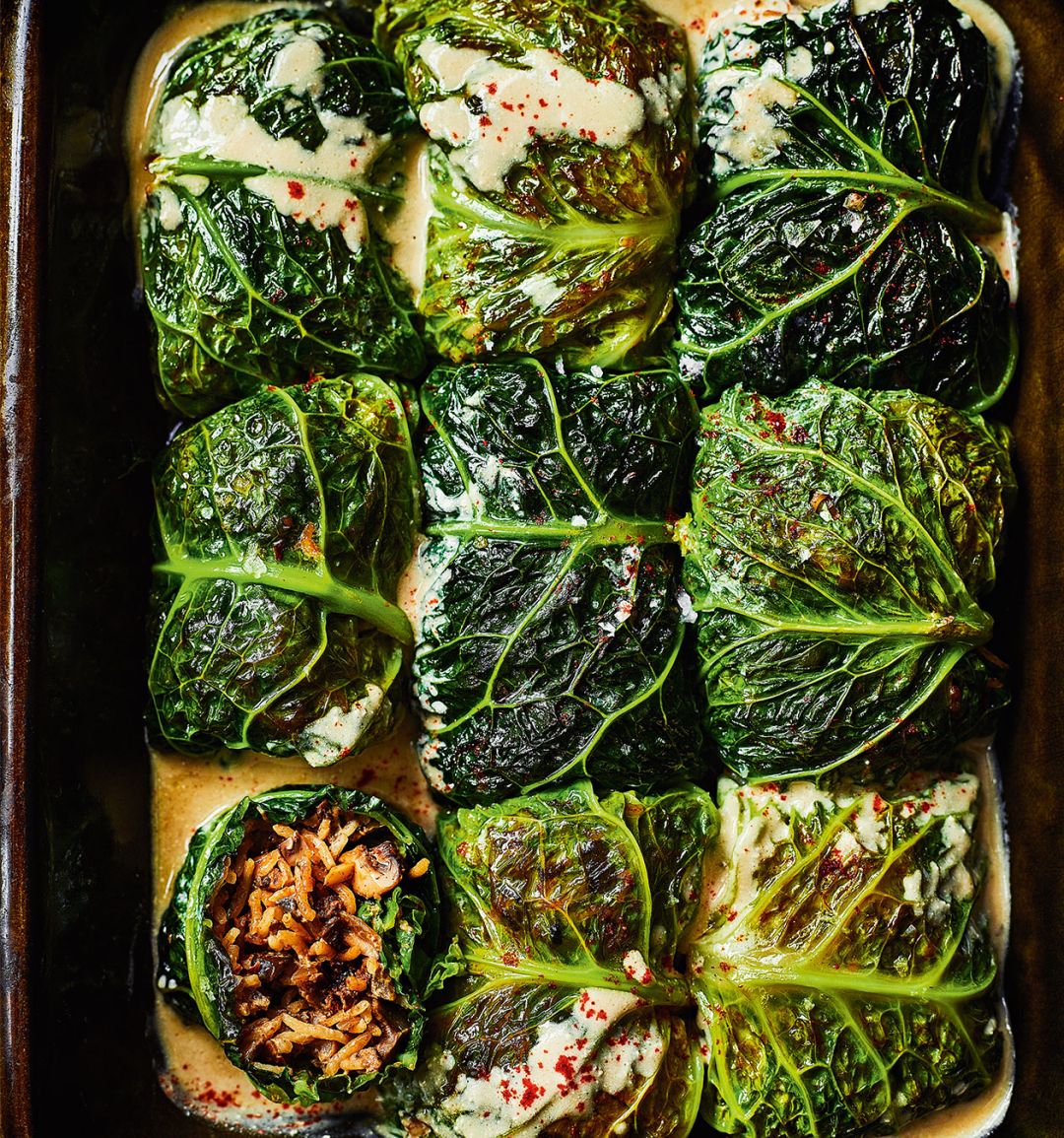 Mushroom cabbage rolls