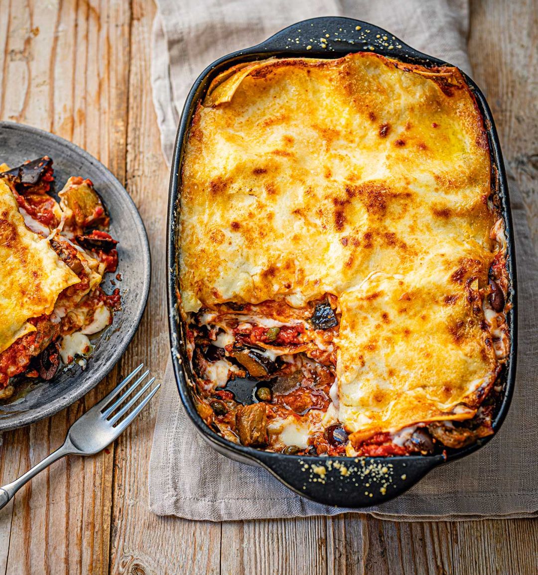 Puttanesca lasagne