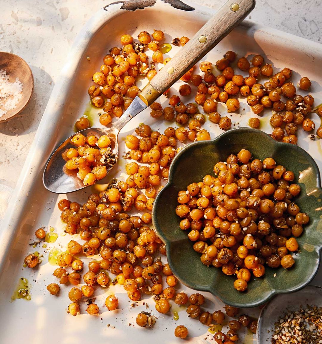 Crunchy za'atar chickpeas