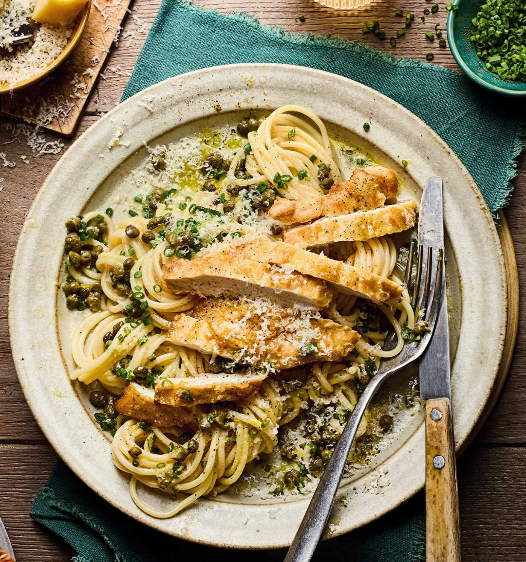 Chicken piccata pasta 