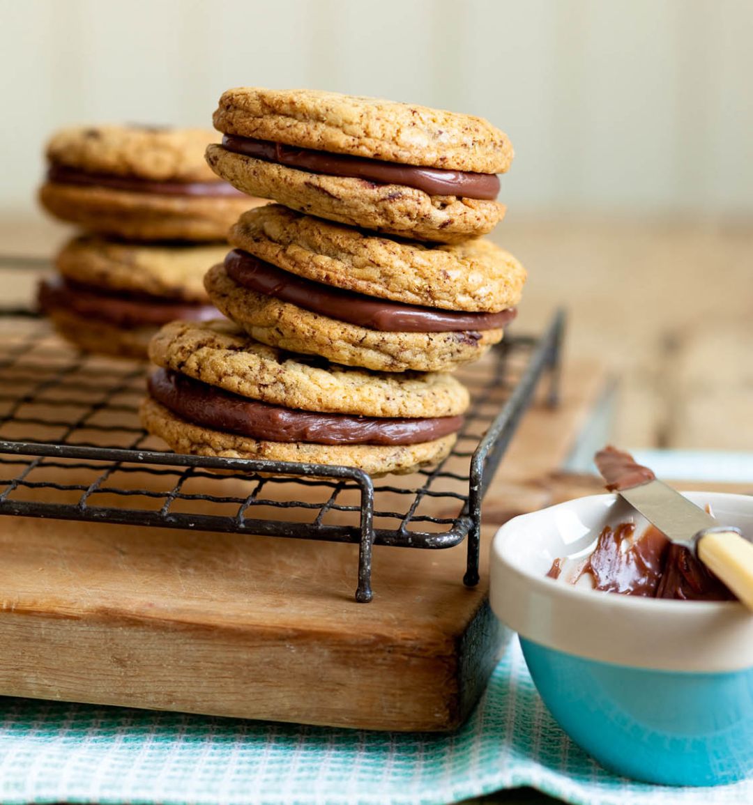 Chocolate orange cookie sandwiches