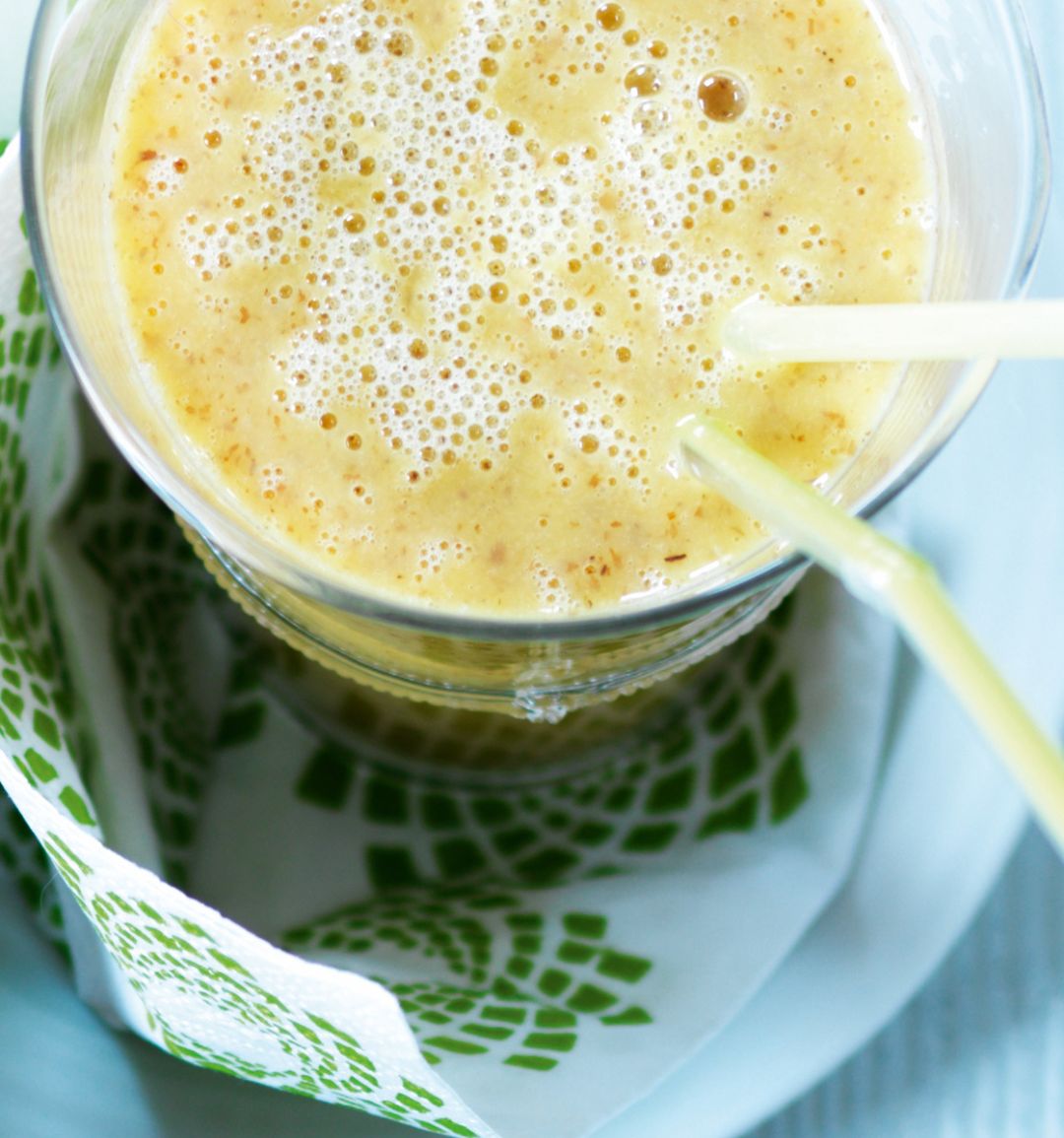 Orange, passionfruit & mango smoothie
