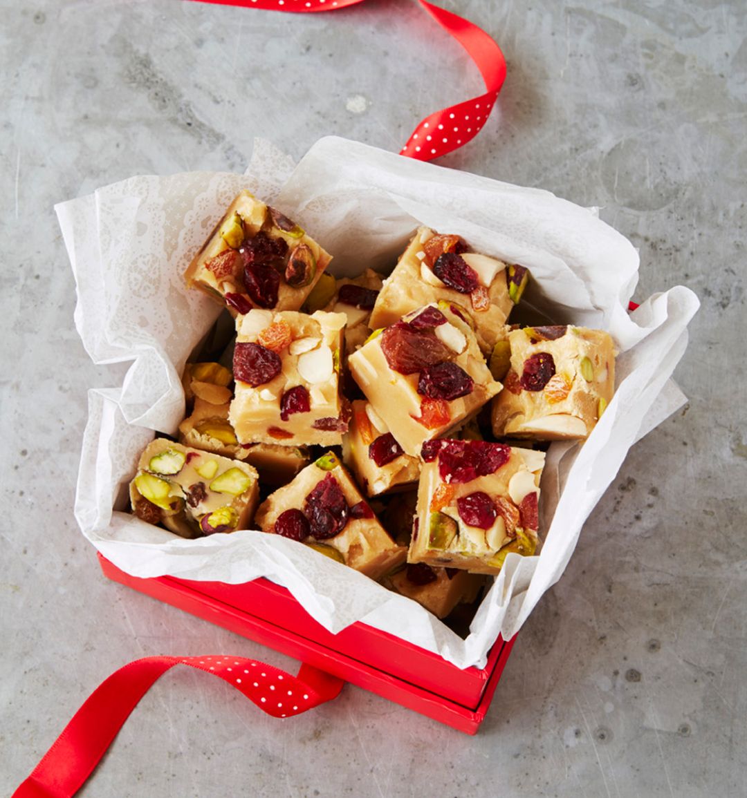 10-minute fruit and nut fudge