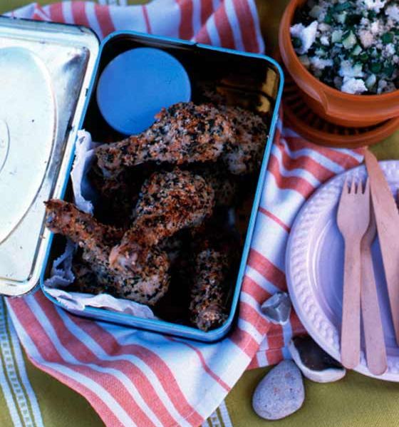 Herbed chicken drumsticks