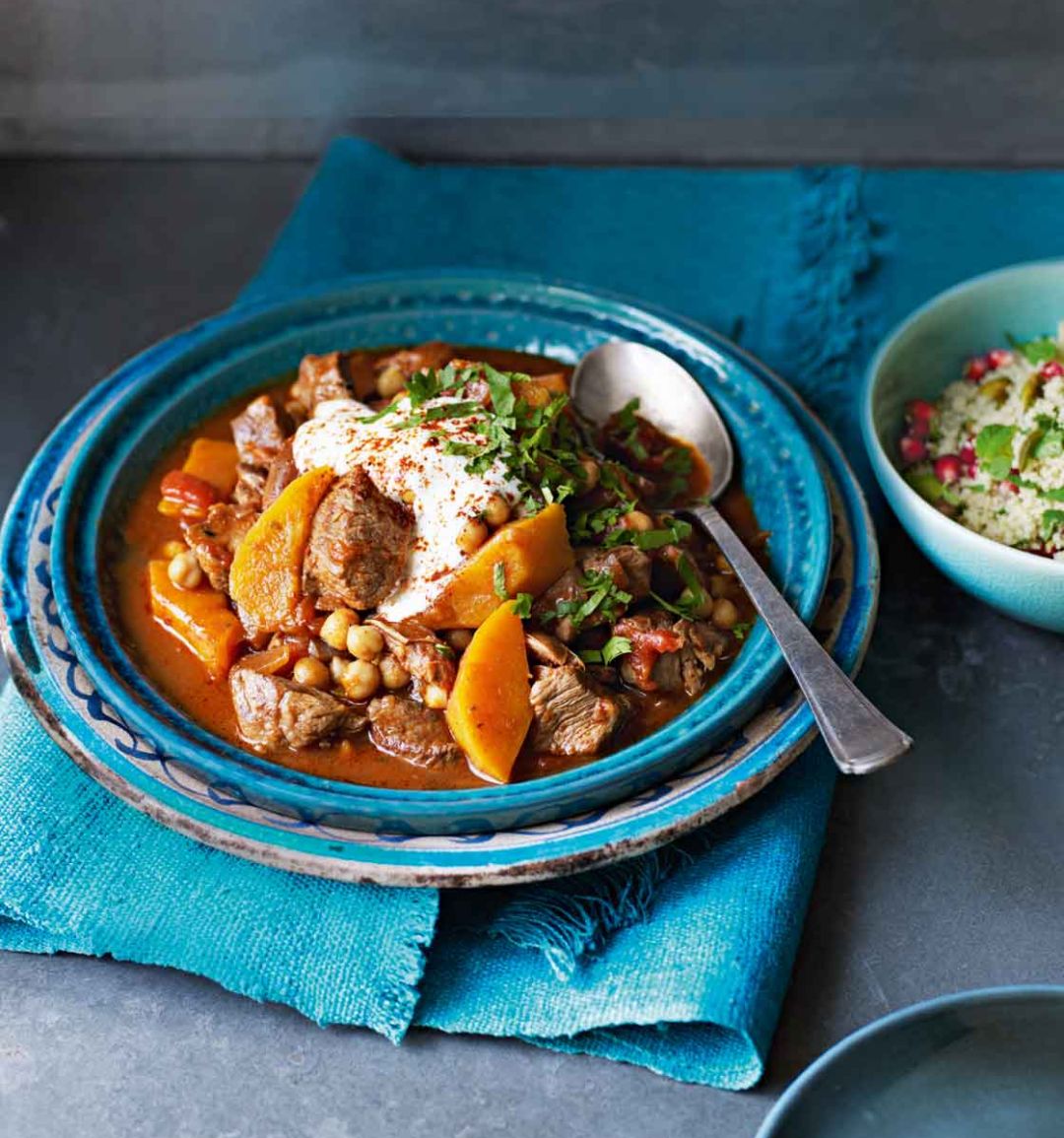 Lamb, squash and date tagine