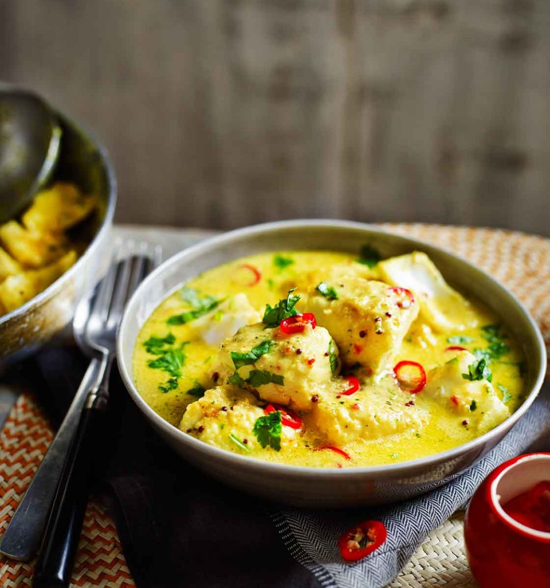 Coconut fish curry