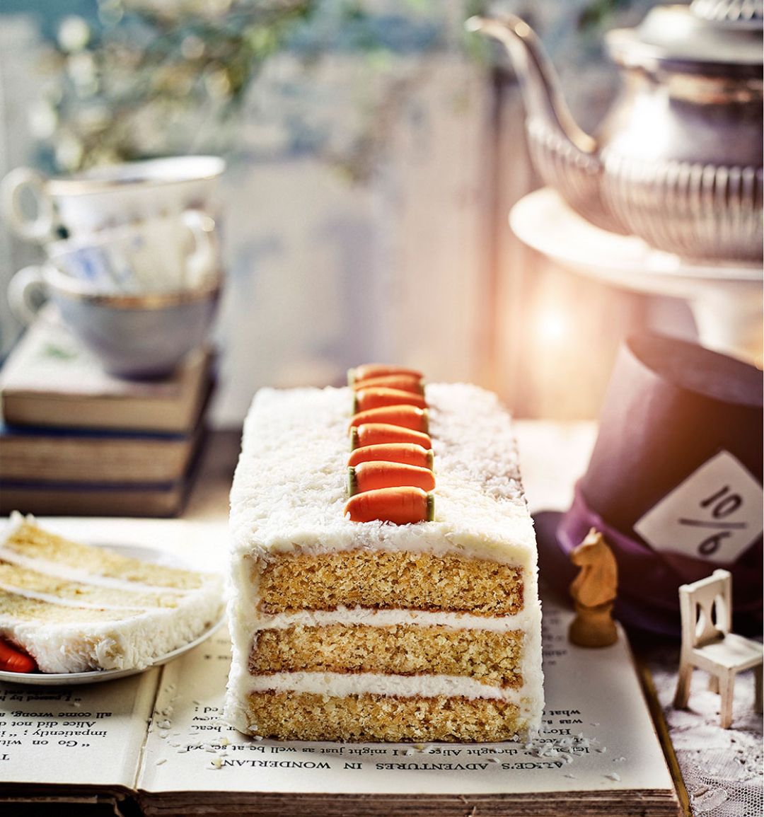 The White Rabbit coconut and carrot cake