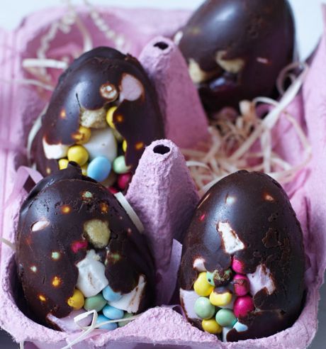 Rocky road eggs