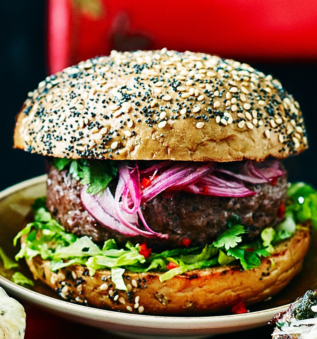 Thai-style onion burger