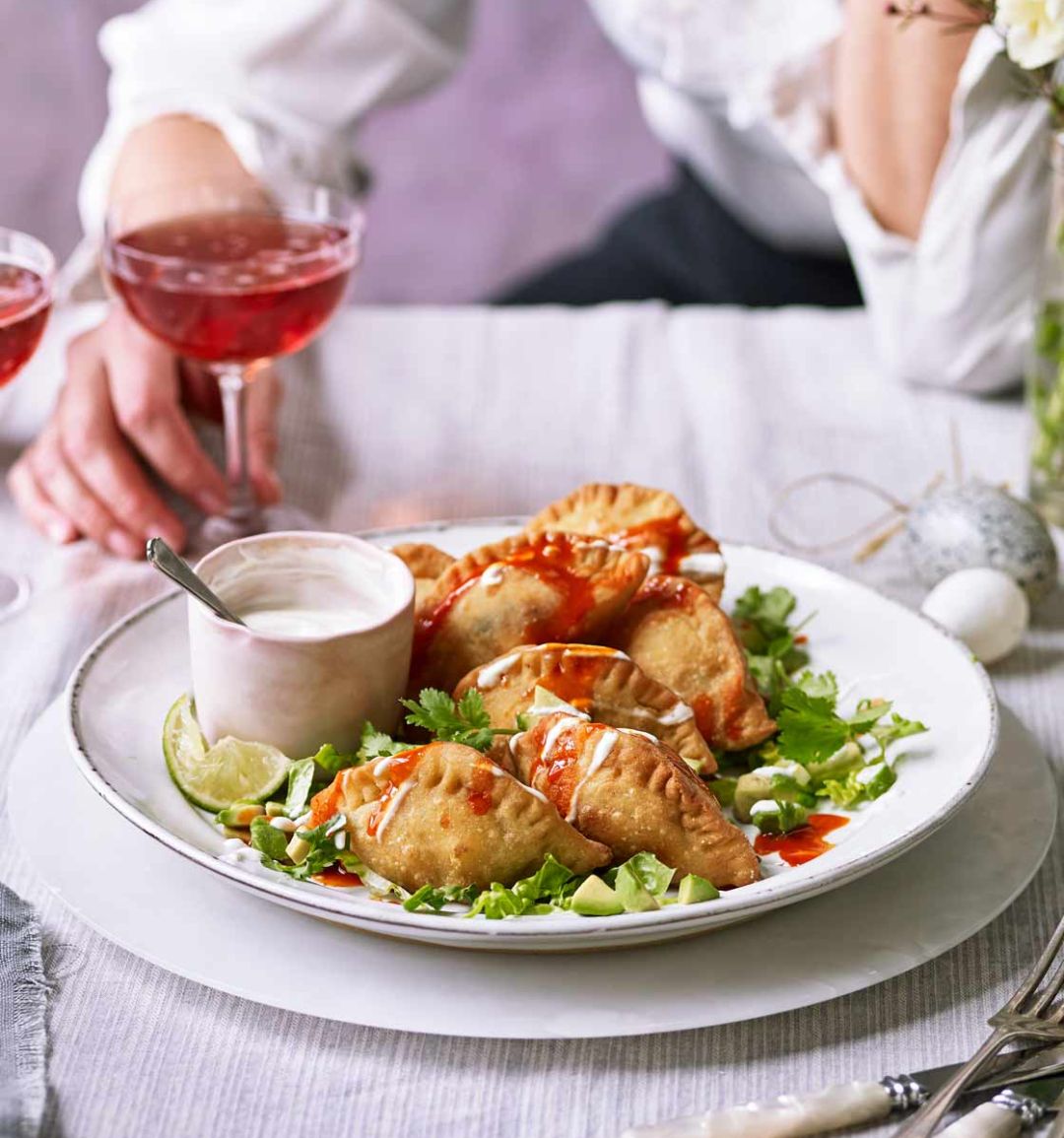 Chorizo, potato and three-cheese molotes