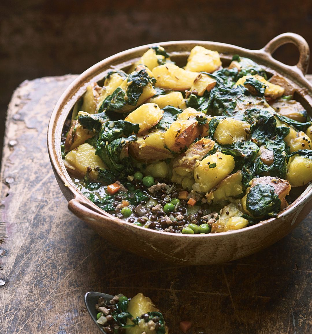 Shepherd's sag aloo