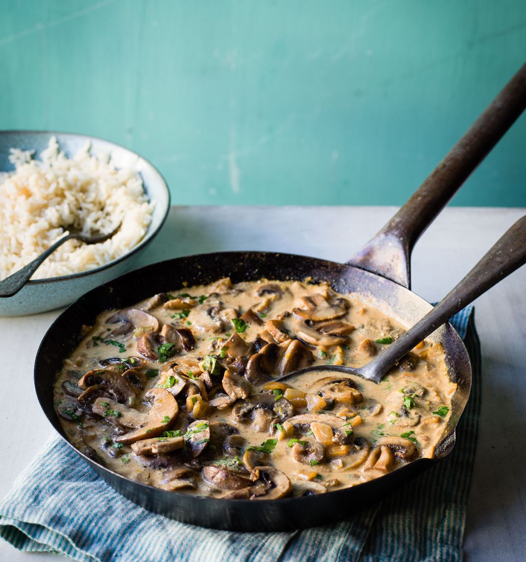 Mushroom stroganoff