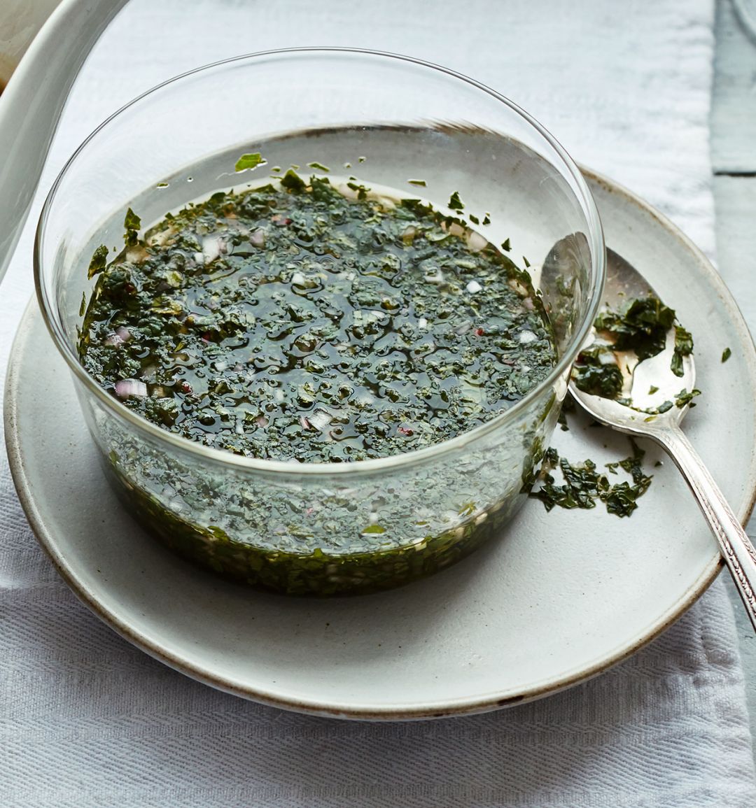 Fresh mint sauce