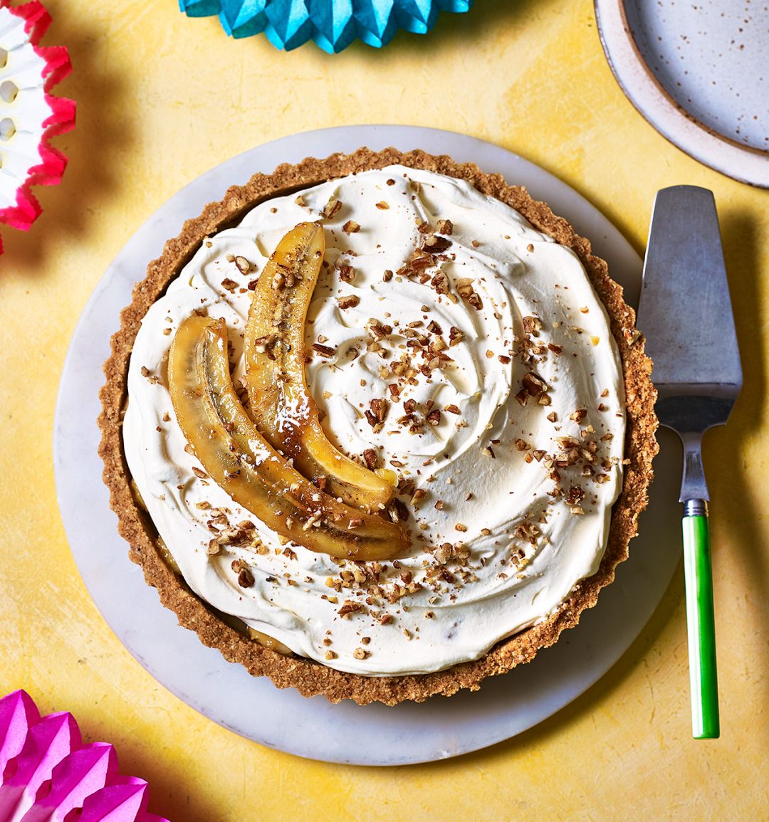 Boozy banoffee pie 