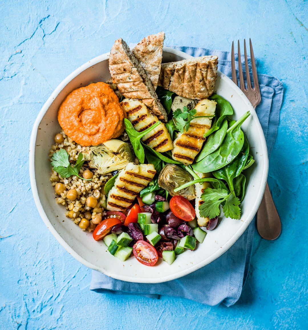 Greek mezze bowl