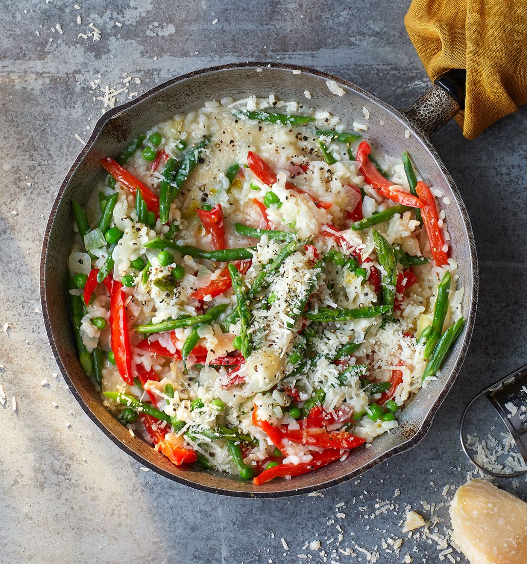 Red pepper risotto