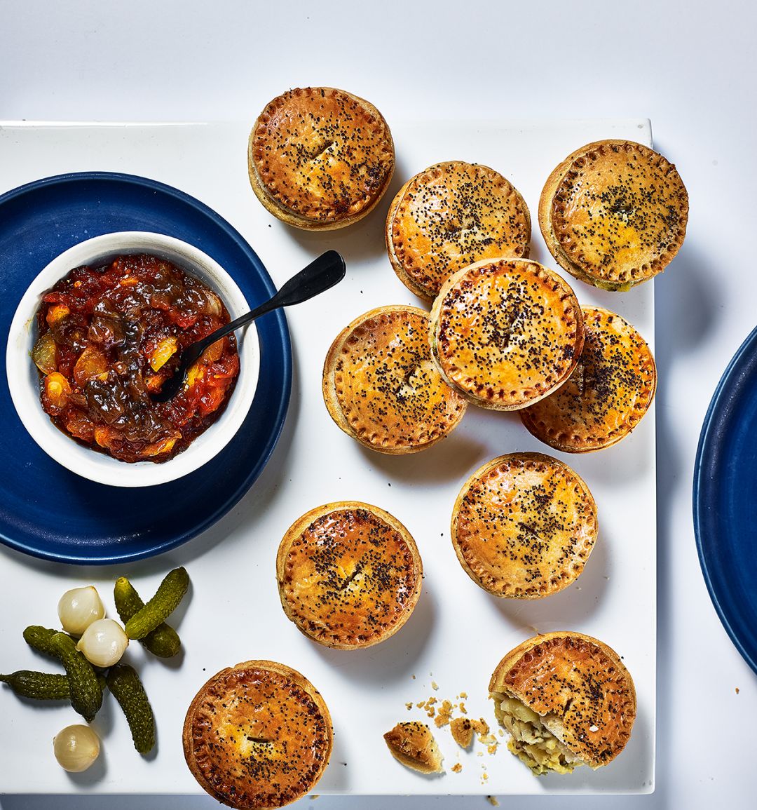 Cheddar and apple hand pies