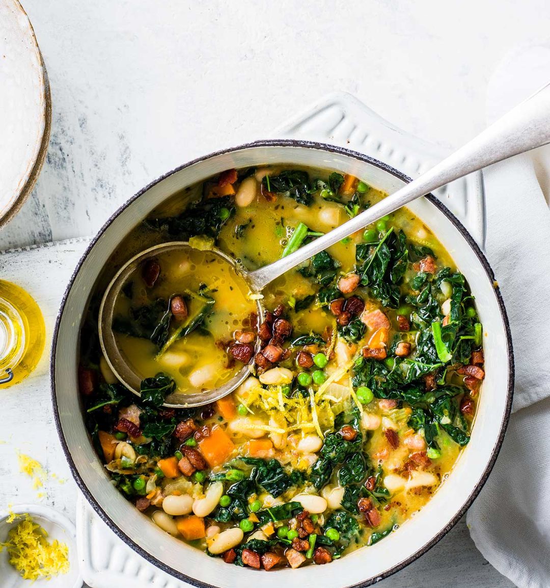 Tuscan bean and pancetta soup
